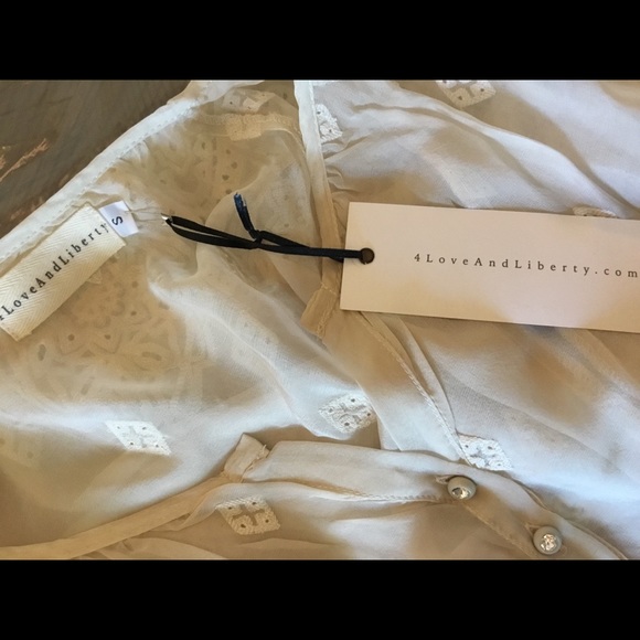 NWT 4LNL Johnny Was Elsa Blouse Sz S - Picture 5 of 7